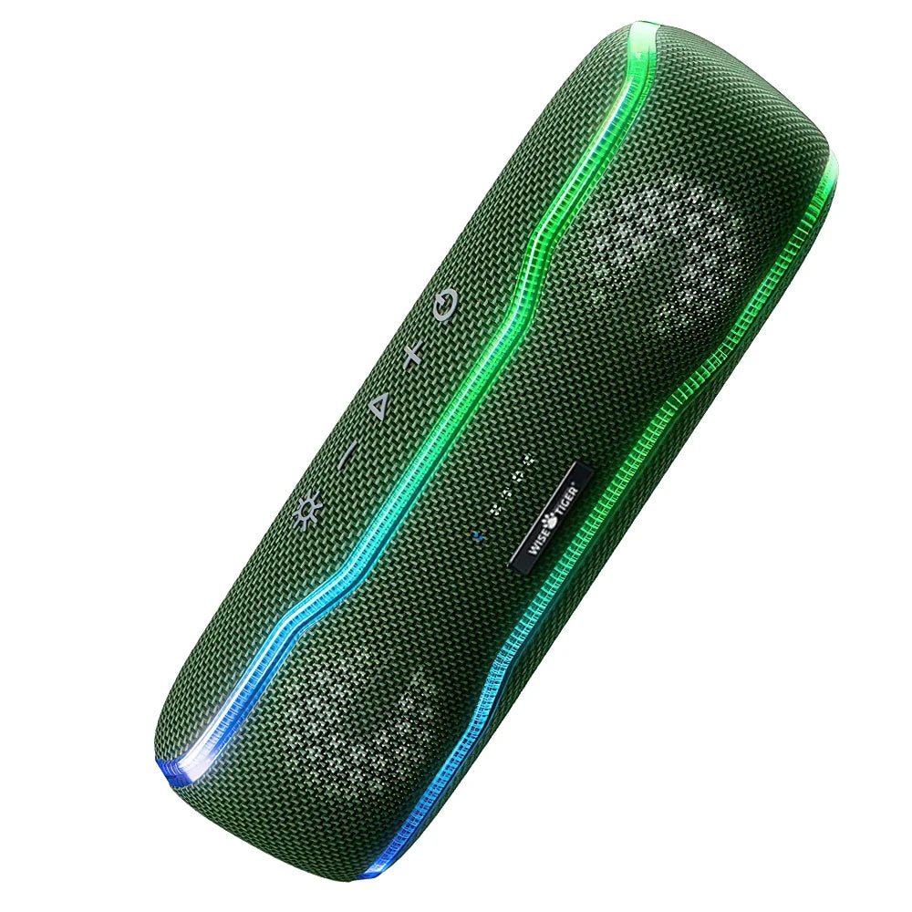 25W Portable Outdoor Bluetooth Speaker – IPX7 Waterproof, RGB Lights, 24H Playtime