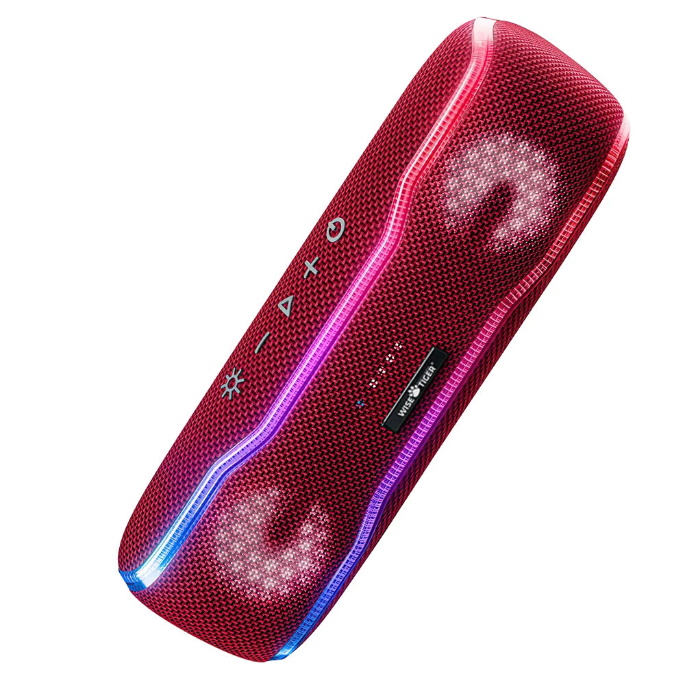 25W Portable Outdoor Bluetooth Speaker – IPX7 Waterproof, RGB Lights, 24H Playtime