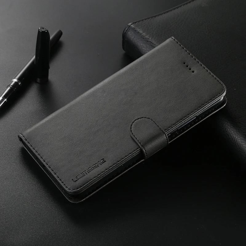 Samsung Galaxy A03 Leather Wallet Flip Case – Magnetic, Card Holder, Luxury Cover