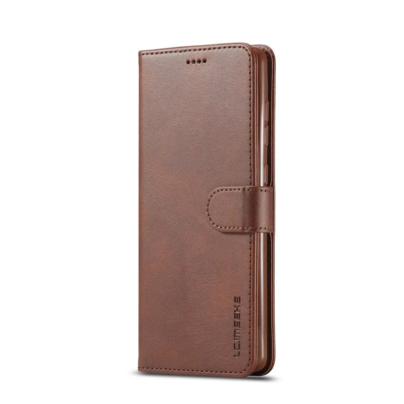 Samsung Galaxy A03 Leather Wallet Flip Case – Magnetic, Card Holder, Luxury Cover