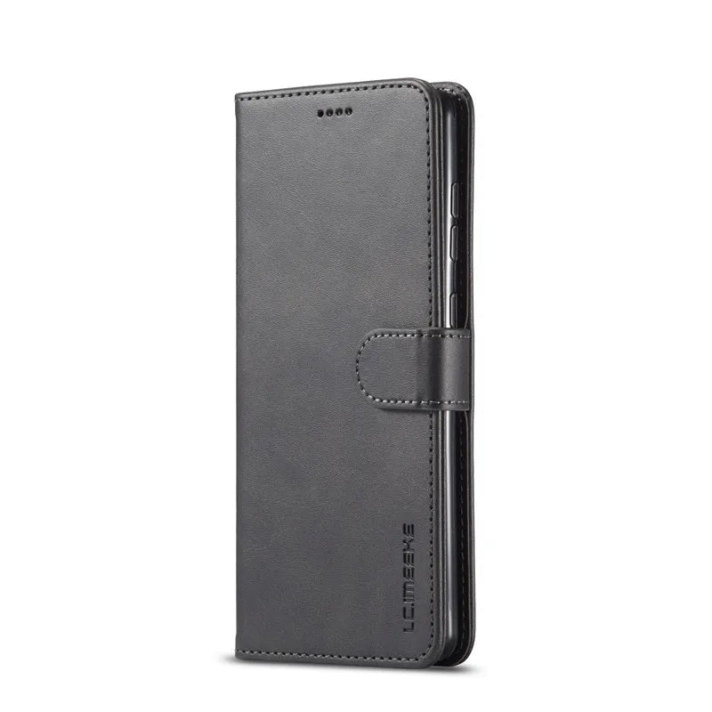 Samsung Galaxy A03 Leather Wallet Flip Case – Magnetic, Card Holder, Luxury Cover