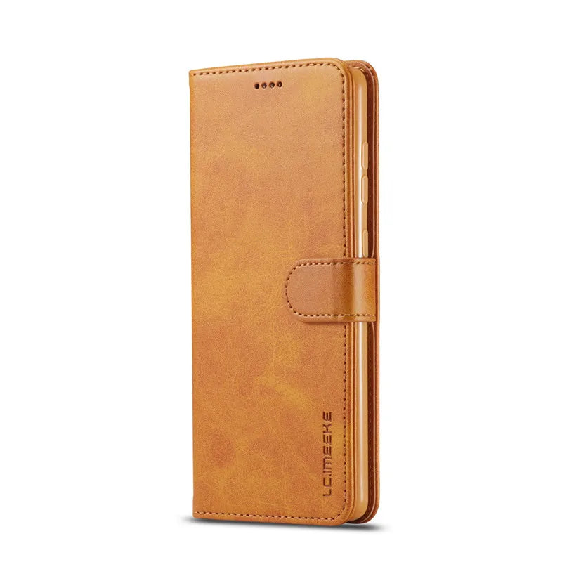 Samsung Galaxy A03 Leather Wallet Flip Case – Magnetic, Card Holder, Luxury Cover