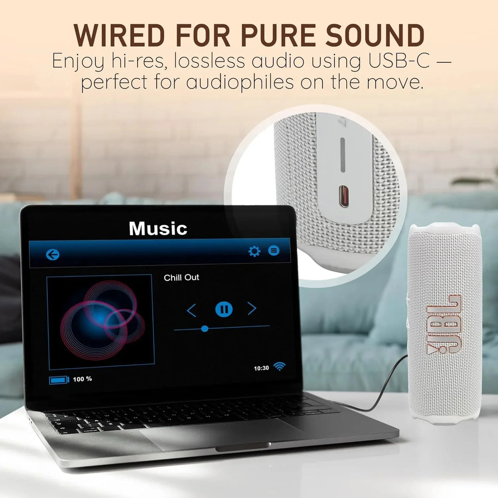 JBL Flip 7 Portable Bluetooth Speaker – IP68 Waterproof, 14H Playtime, Stereo Bass