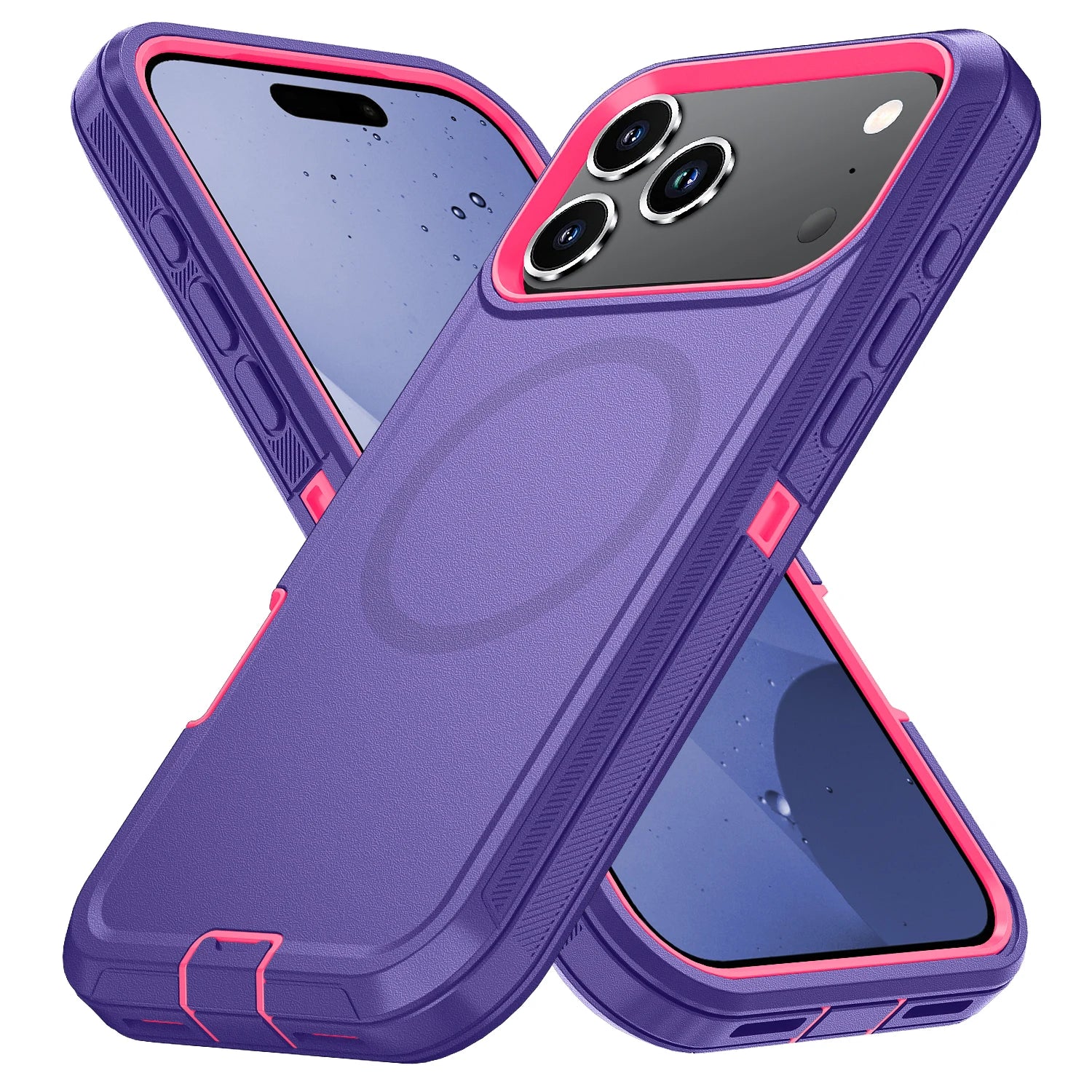 MagSafe Armor Shockproof Case — iPhone 11 to 17 Series (Air, Plus, Pro, Pro Max)