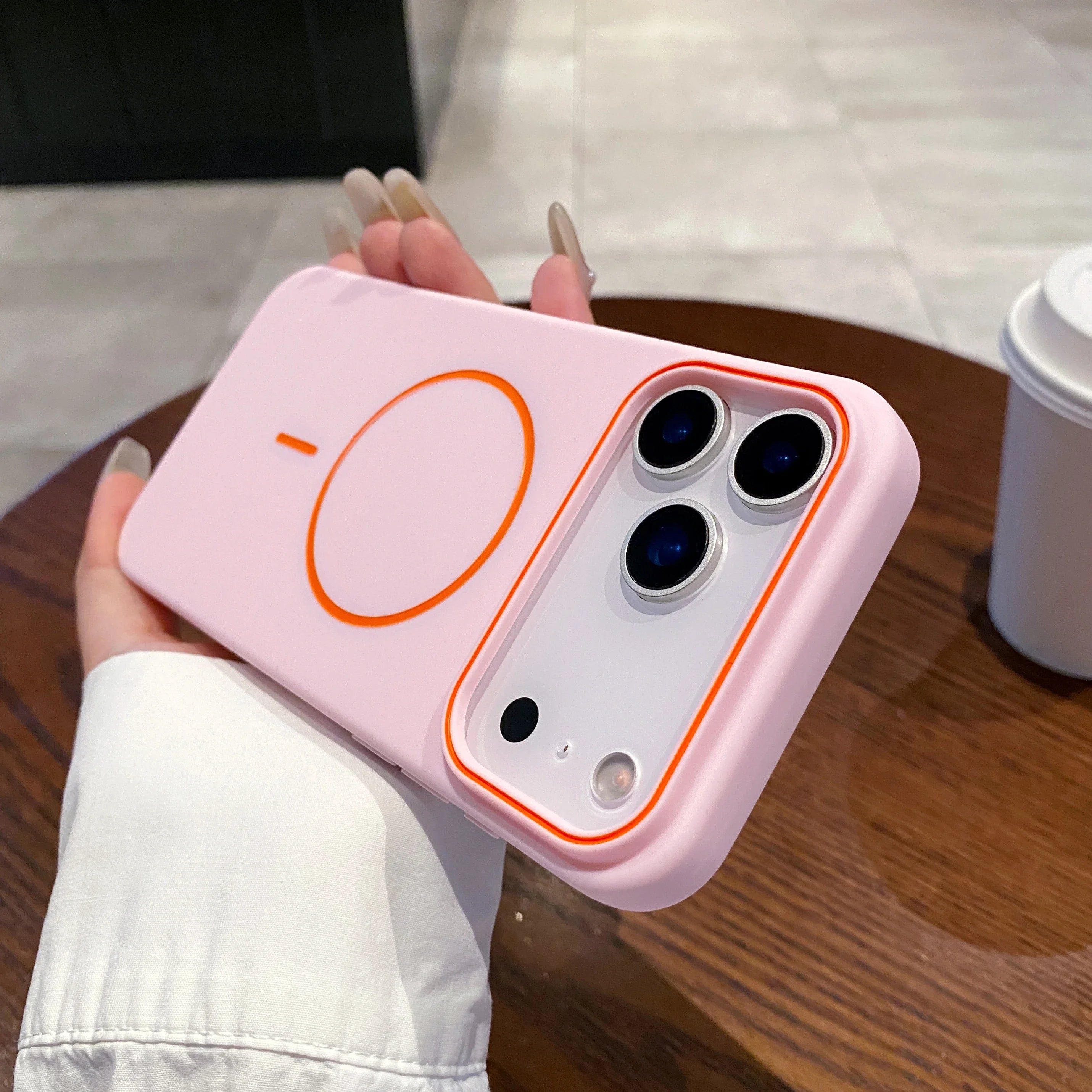 Slim Magnetic Matte iPhone Case — MagSafe Compatible Soft Cover