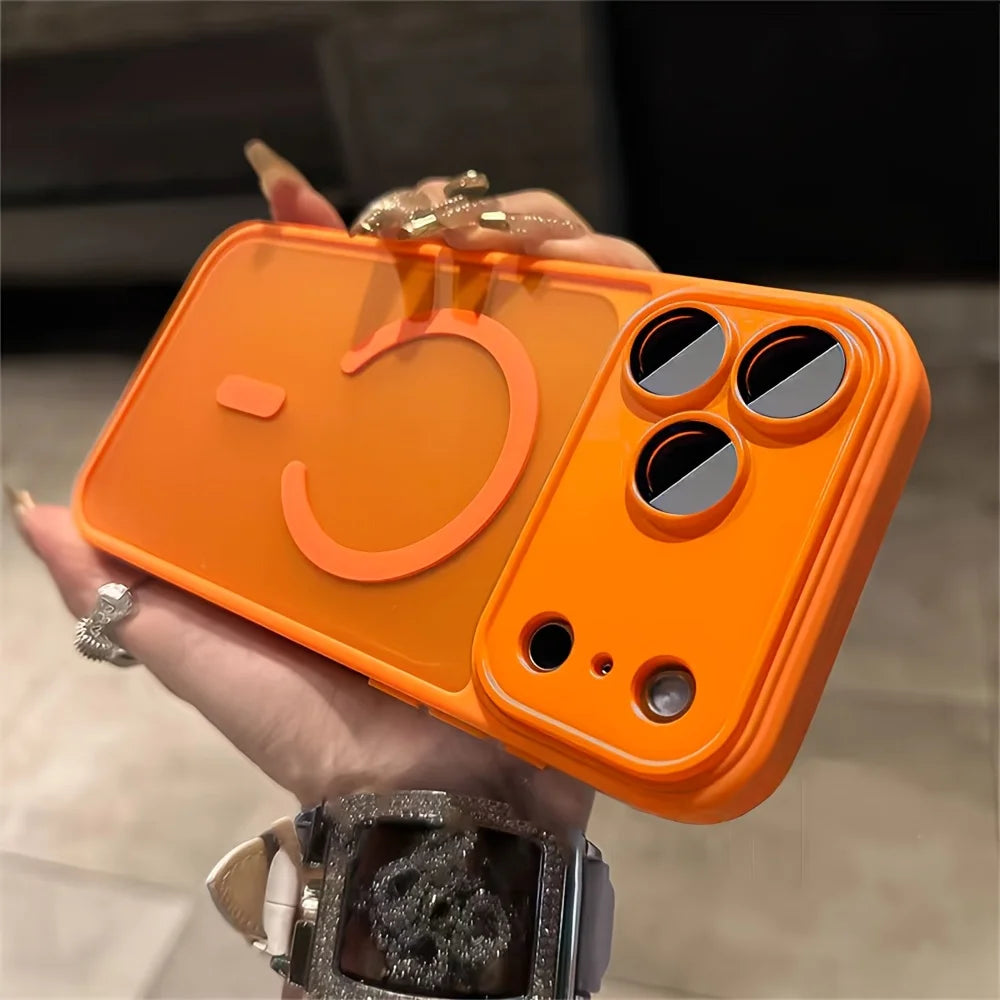 Matte Translucent MagSafe iPhone Case — Shockproof with Luxury Frosted Finish