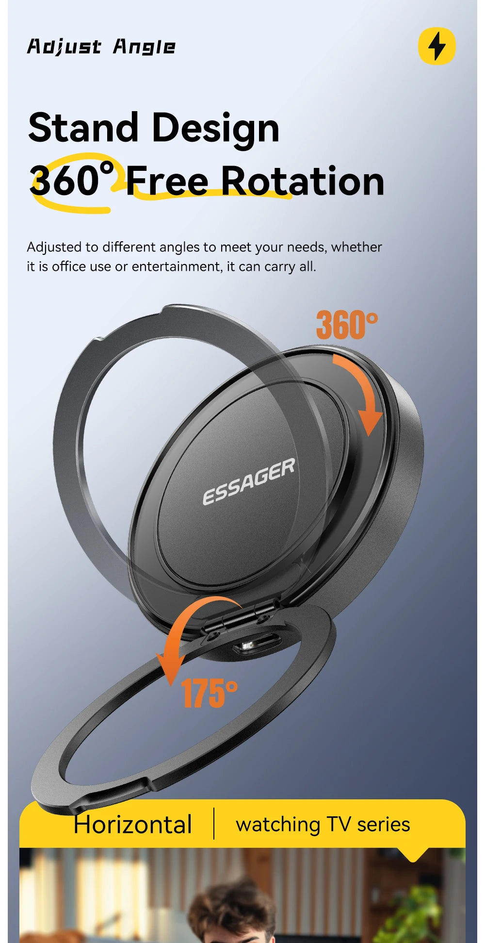 Essager 15W Magnetic Wireless Charger — iPhone 16/15/14/13 & AirPods