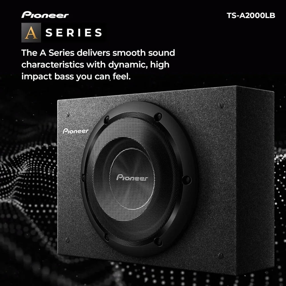 Pioneer TS-A2000LB 8" Shallow-Mount Car Subwoofer — 700W Max, Enclosure Included