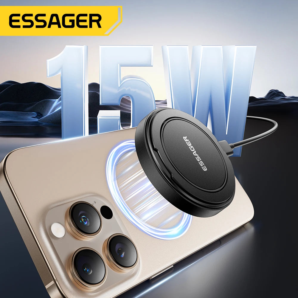 Essager 15W Magnetic Wireless Charger — iPhone 16/15/14/13 & AirPods
