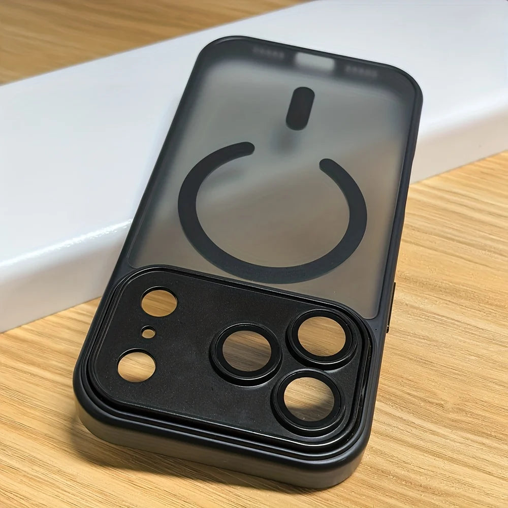 Matte Translucent MagSafe iPhone Case — Shockproof with Luxury Frosted Finish