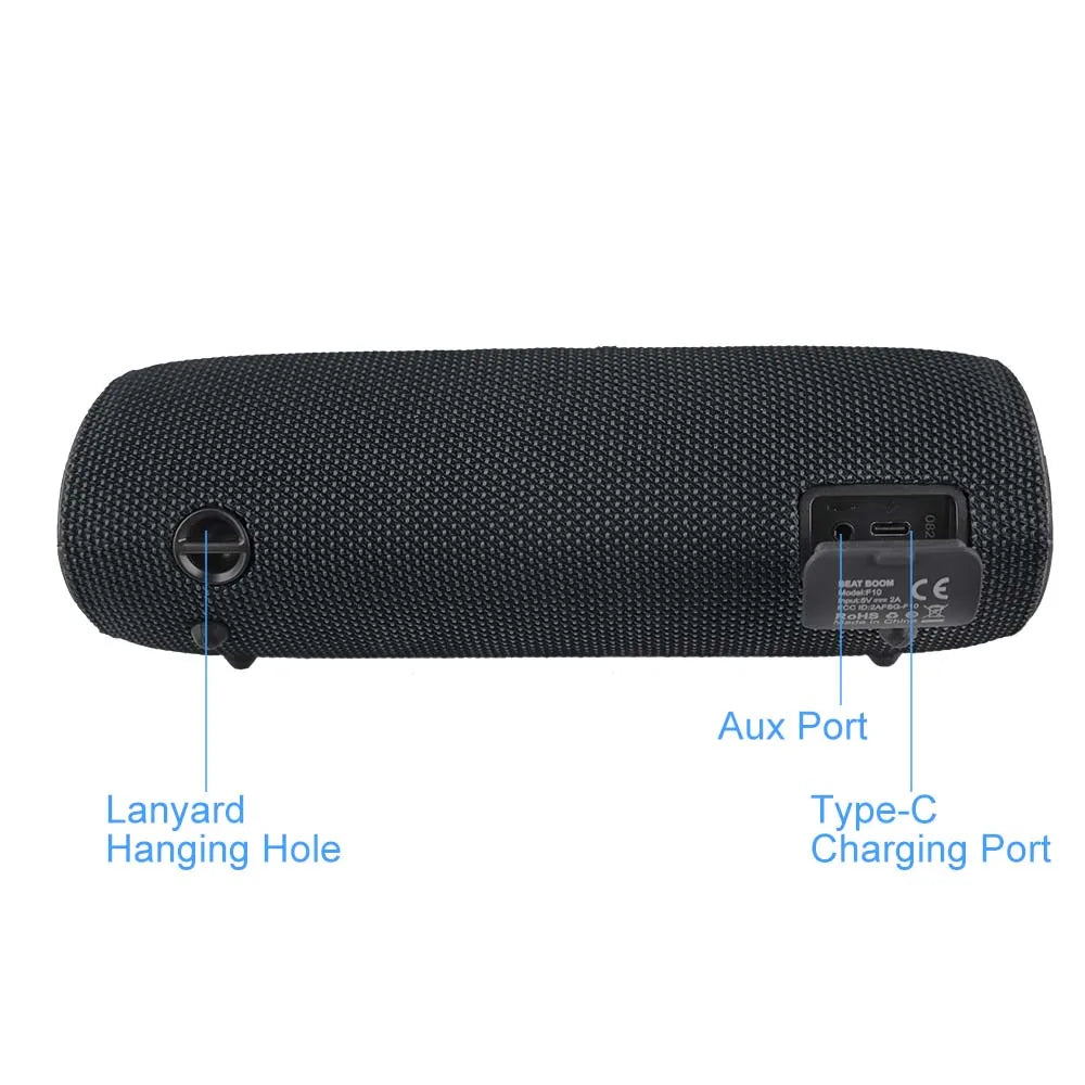 25W Portable Outdoor Bluetooth Speaker – IPX7 Waterproof, RGB Lights, 24H Playtime