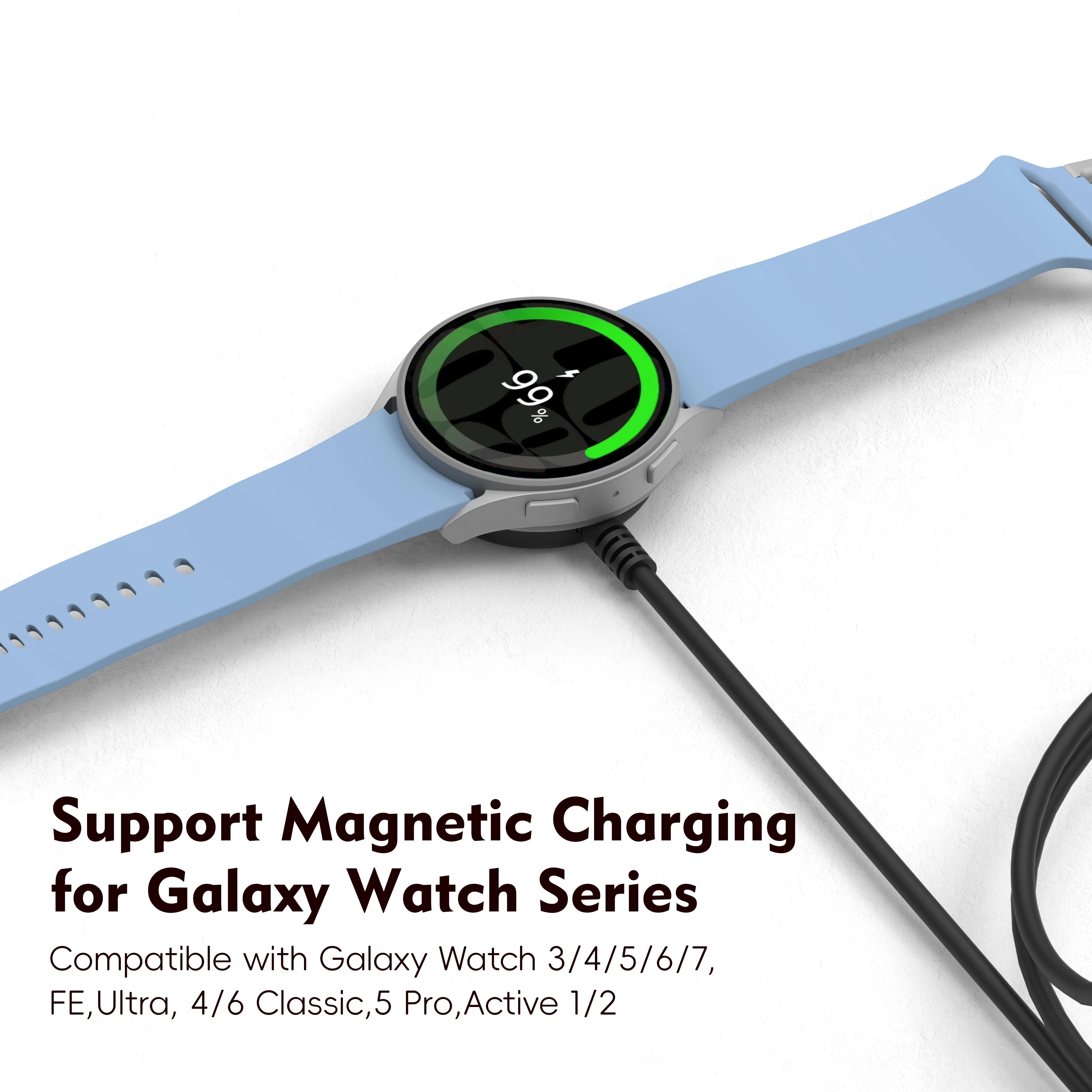 Samsung Galaxy Watch Magnetic Wireless Charger — USB-A & USB-C