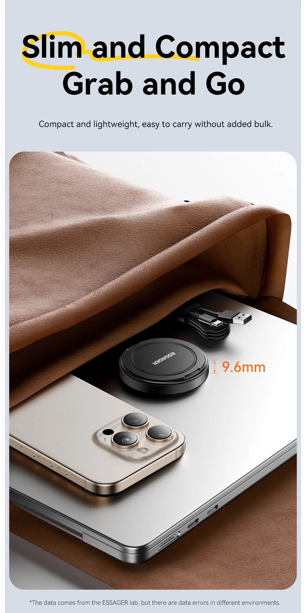 Essager 15W Magnetic Wireless Charger — iPhone 16/15/14/13 & AirPods