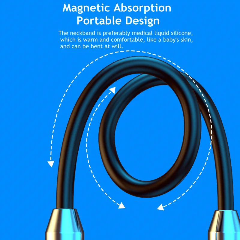 Magnetic Neckband Bluetooth Earphones – ANC, IPX5, 8H Playtime