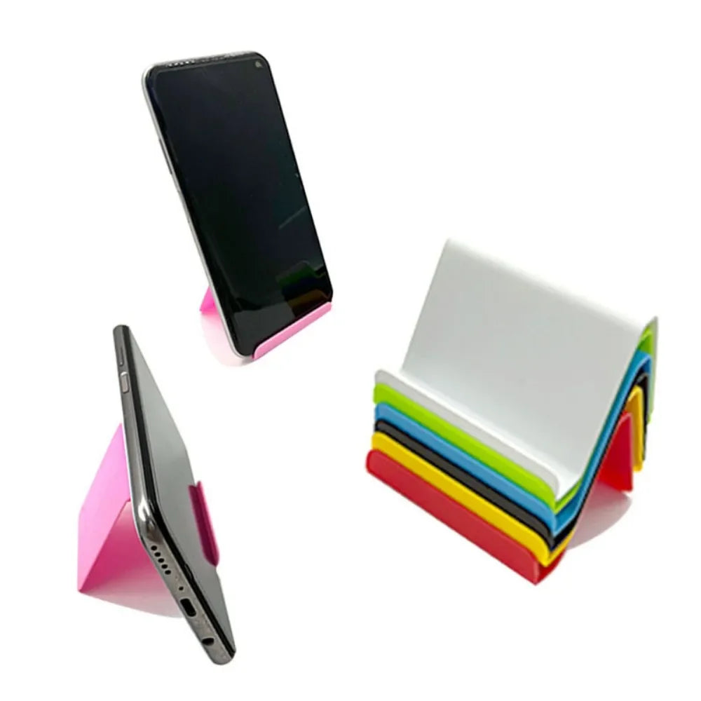 Mini Desktop Phone Stand — Portable Candy Color Desk Holder for Smartphones