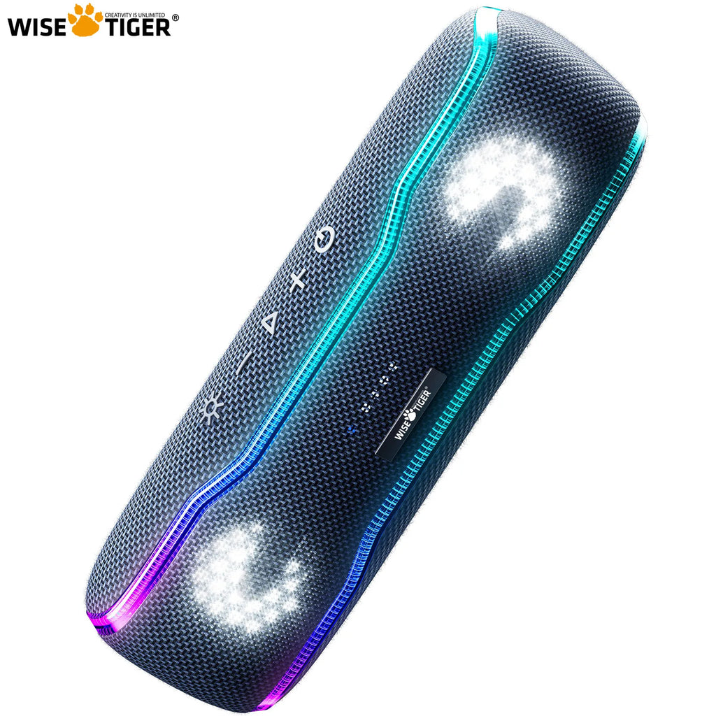 25W Portable Outdoor Bluetooth Speaker – IPX7 Waterproof, RGB Lights, 24H Playtime
