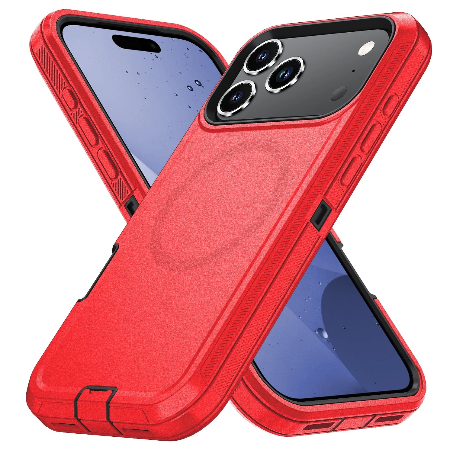 MagSafe Armor Shockproof Case — iPhone 11 to 17 Series (Air, Plus, Pro, Pro Max)