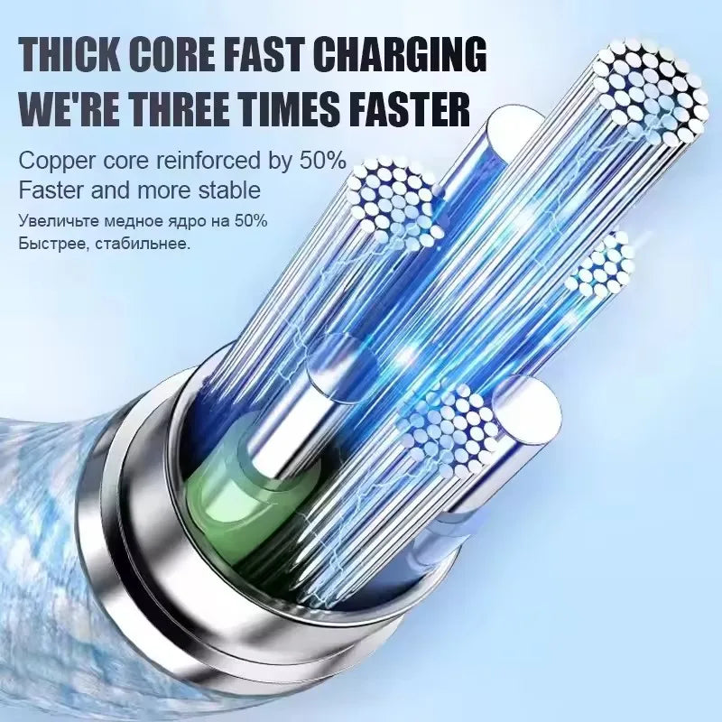 35W USB-C to Lightning Fast Charge Cable | Nylon Braided | iPhone & iPad