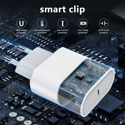 35W USB-C Fast Charger + Cable for iPhone & iPad | US & EU Plug