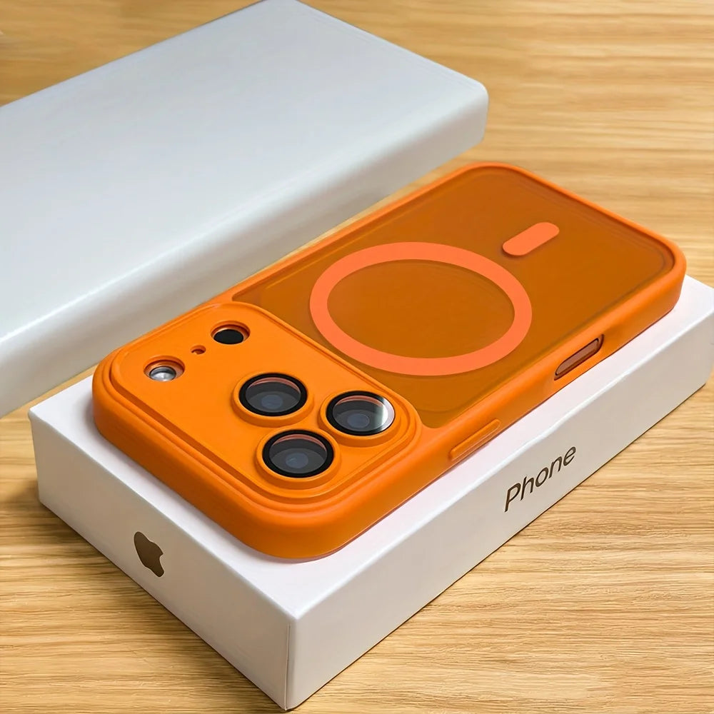 Matte Translucent MagSafe iPhone Case — Shockproof with Luxury Frosted Finish