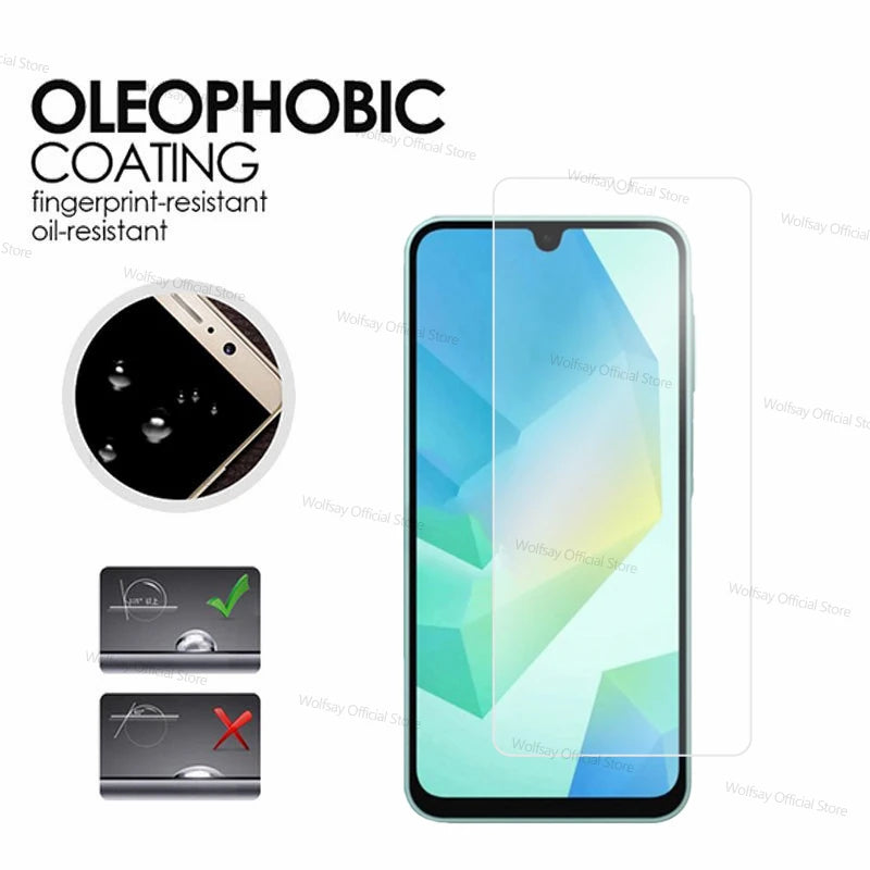 Samsung Galaxy A16 5G Screen Protector – 9H Tempered Glass, HD Clarity, 2 or 4 Pack