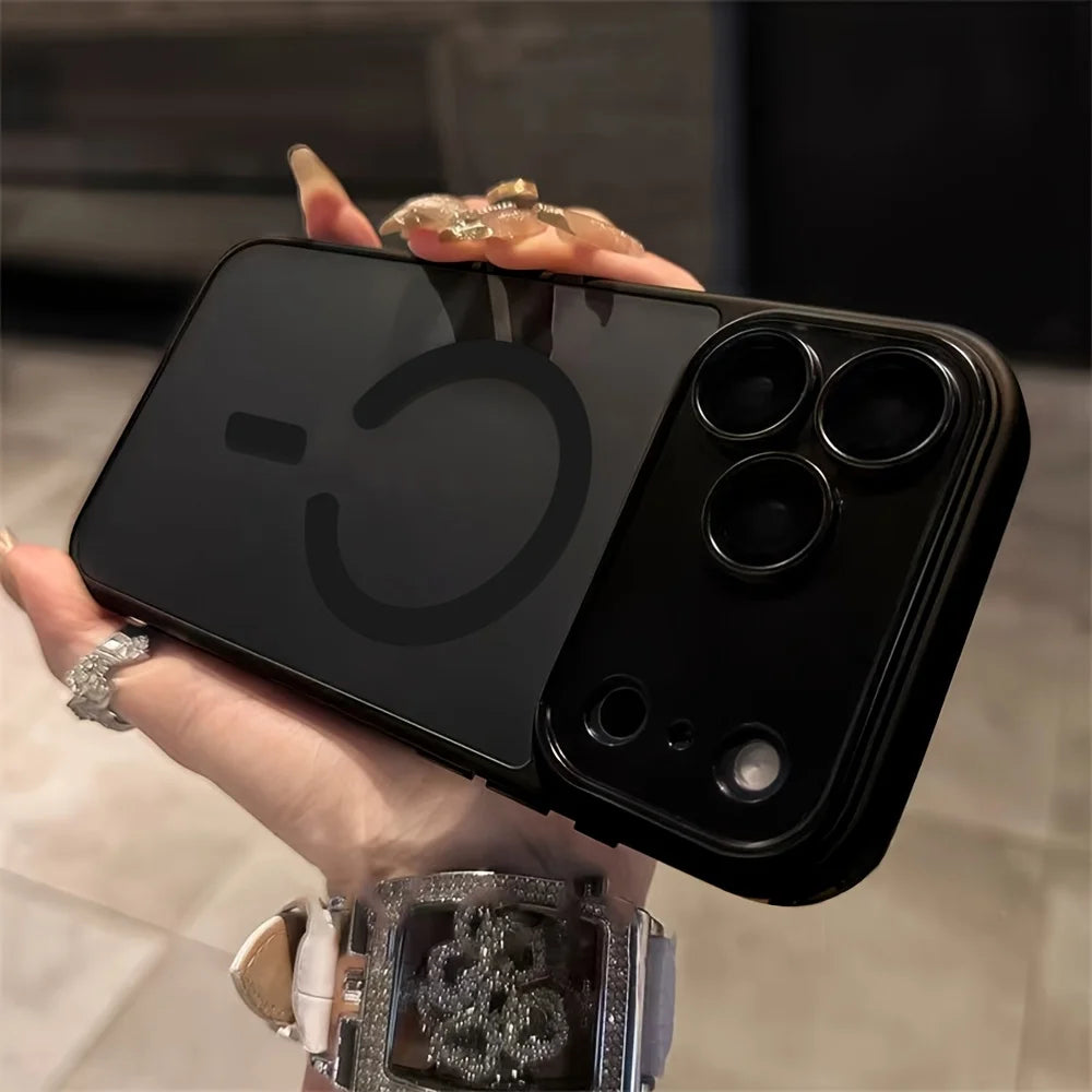 Matte Translucent MagSafe iPhone Case — Shockproof with Luxury Frosted Finish