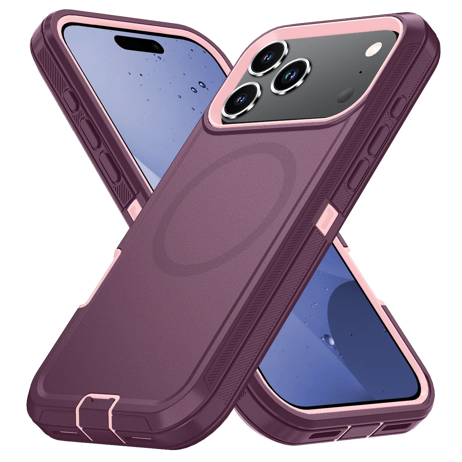 MagSafe Armor Shockproof Case — iPhone 11 to 17 Series (Air, Plus, Pro, Pro Max)