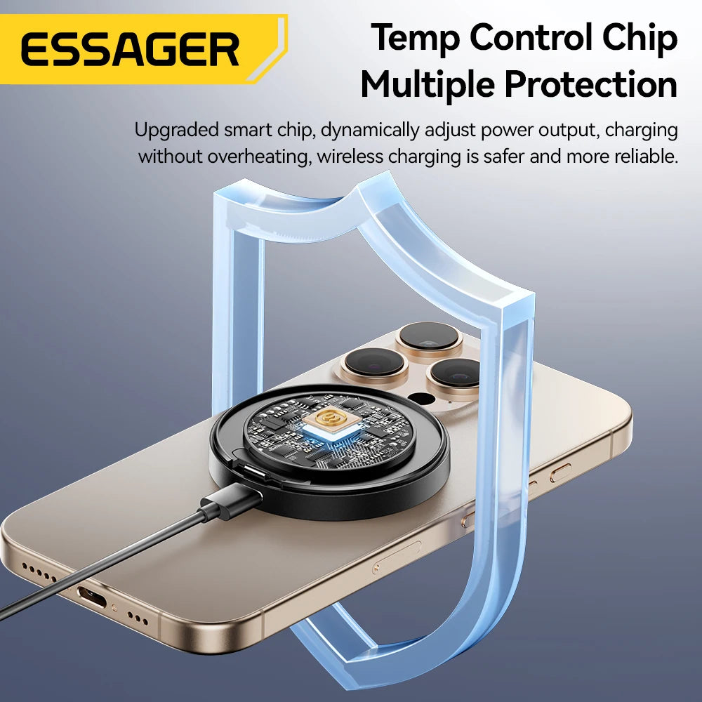 Essager 15W Magnetic Wireless Charger — iPhone 16/15/14/13 & AirPods