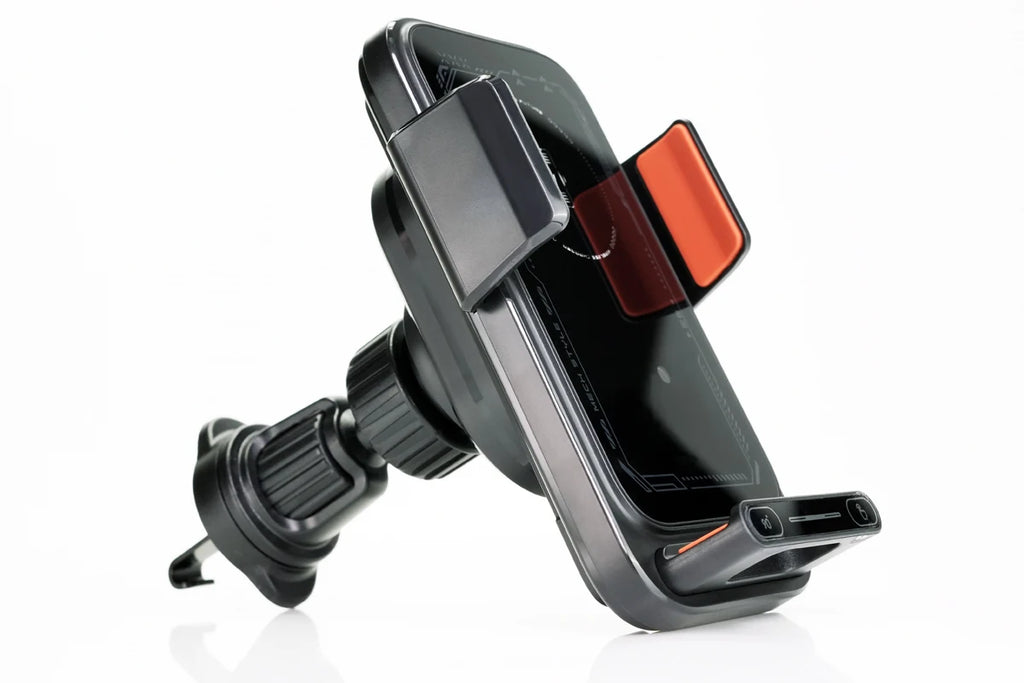 Smart Auto-Sensing Car Phone Mount — 15W Wireless Charging, One-Touch Release & 90° Rotation