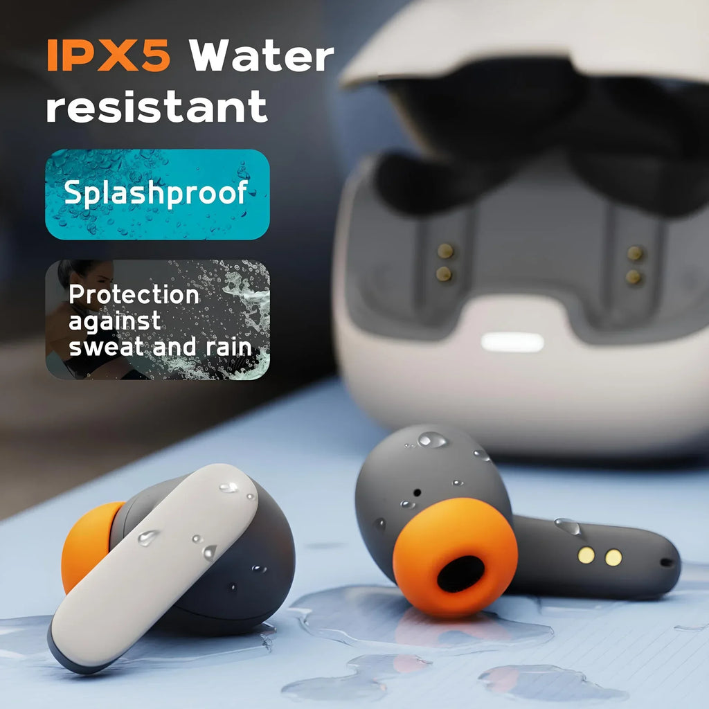Bluetooth 5.4 TWS Earphones – Ultra-Low Latency, ENC Dual Mic, 40H Battery
