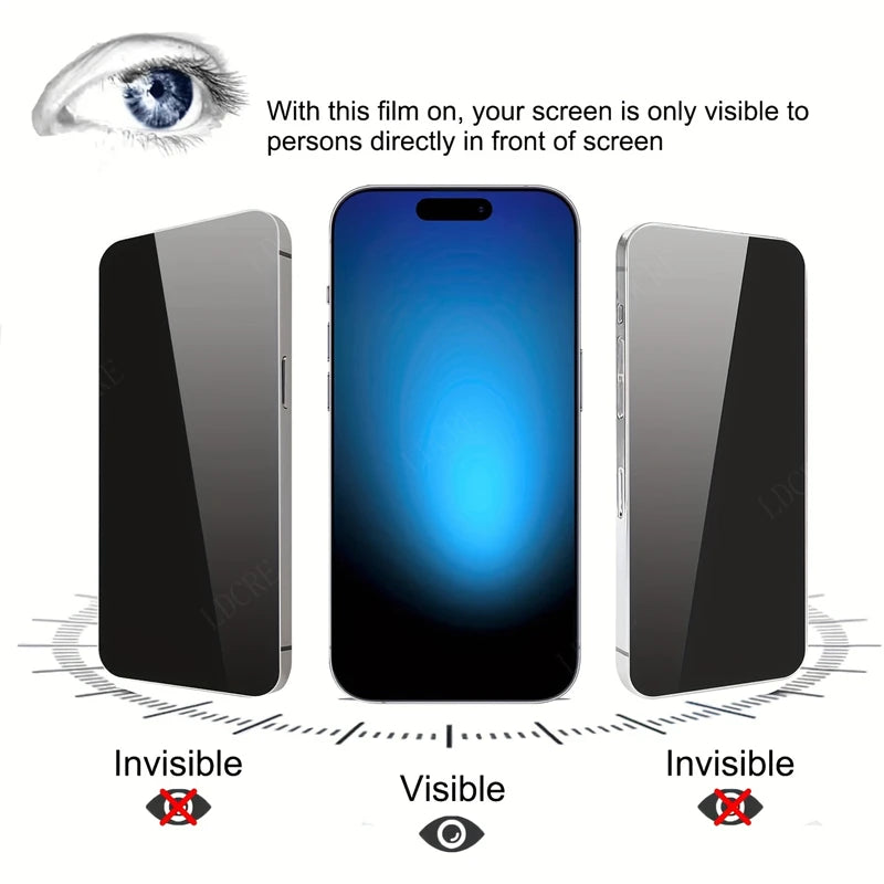 Samsung Galaxy A12 Screen Protector – 9H Tempered Glass, Anti-Spy Privacy, 4-Pack