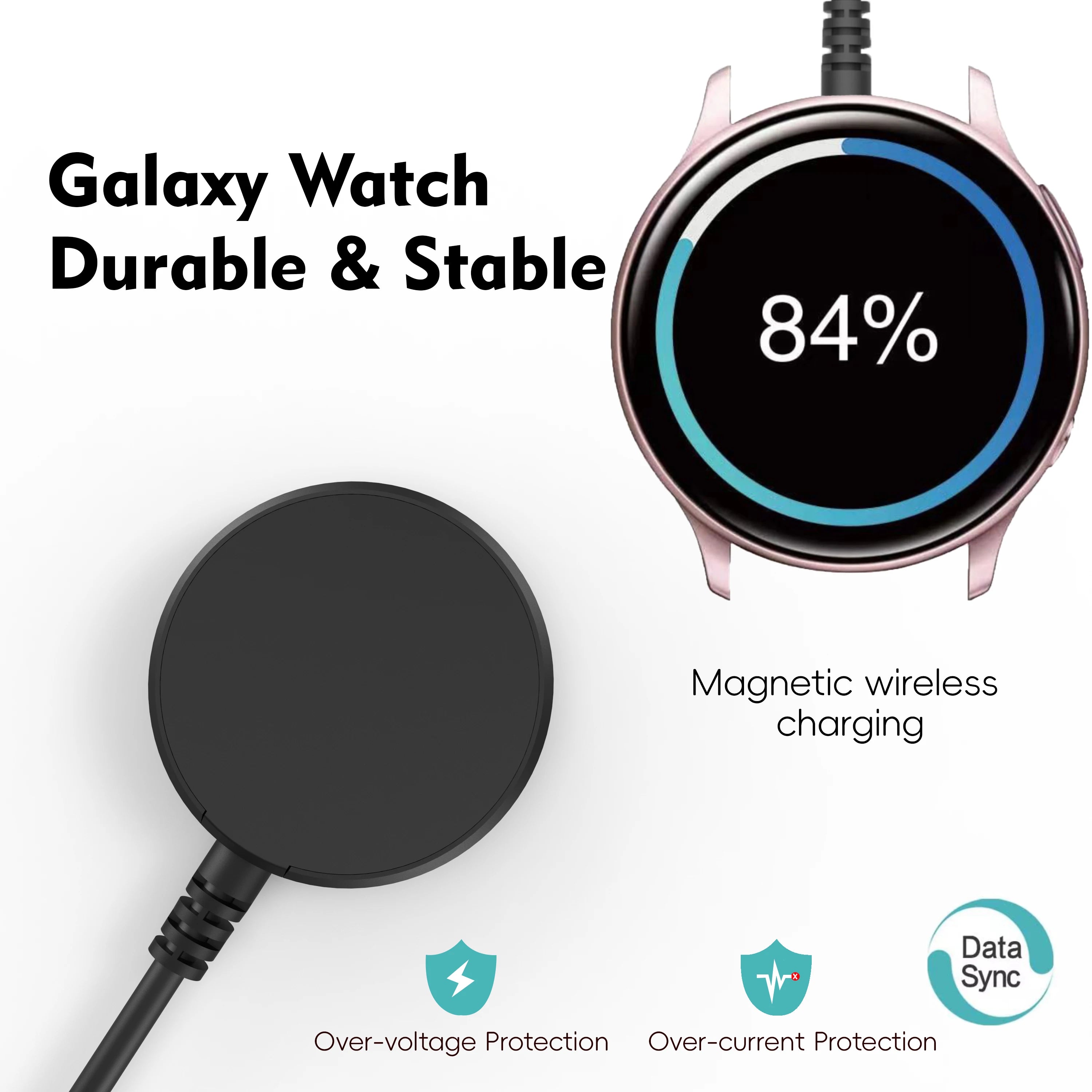 Samsung Galaxy Watch Magnetic Wireless Charger — USB-A & USB-C