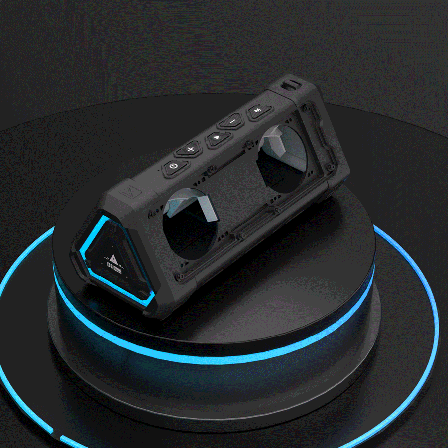 40W Outdoor Bluetooth Speaker – IPX7 Waterproof, RGB Lights, TWS, Micro SD, 12H Playtime