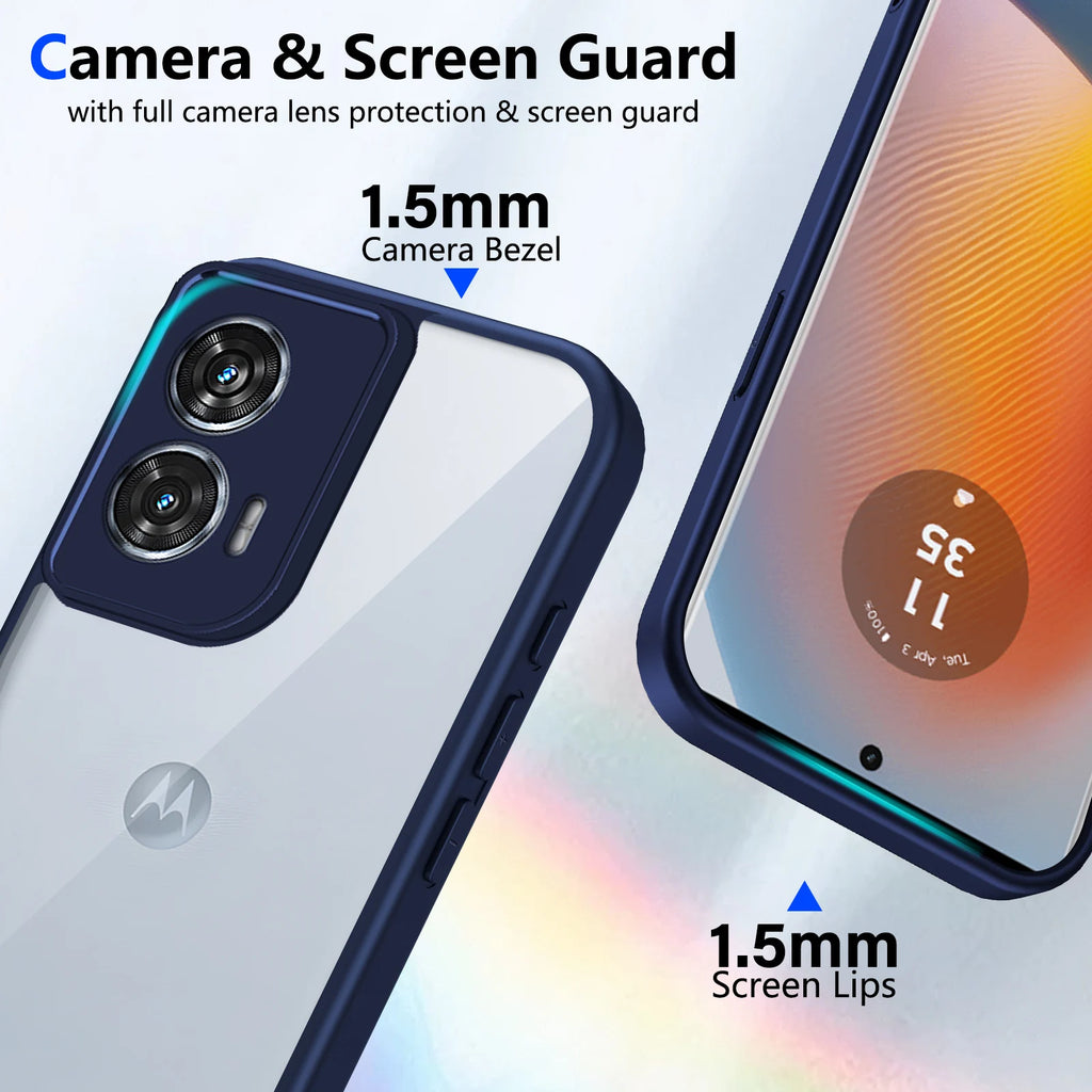Motorola Moto G Series Airbag Shockproof Case – Clear TPU, Drop Protection