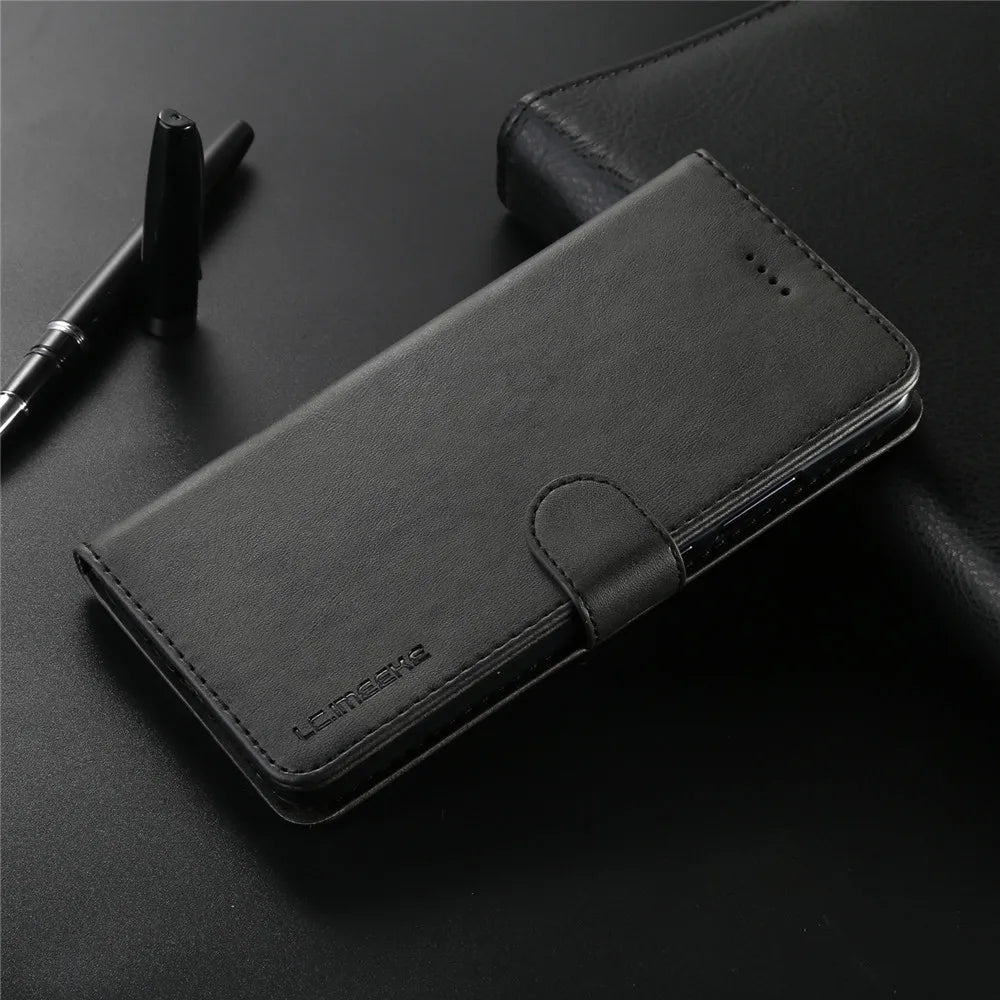 Samsung Galaxy A03 Leather Wallet Flip Case – Magnetic, Card Holder, Luxury Cover