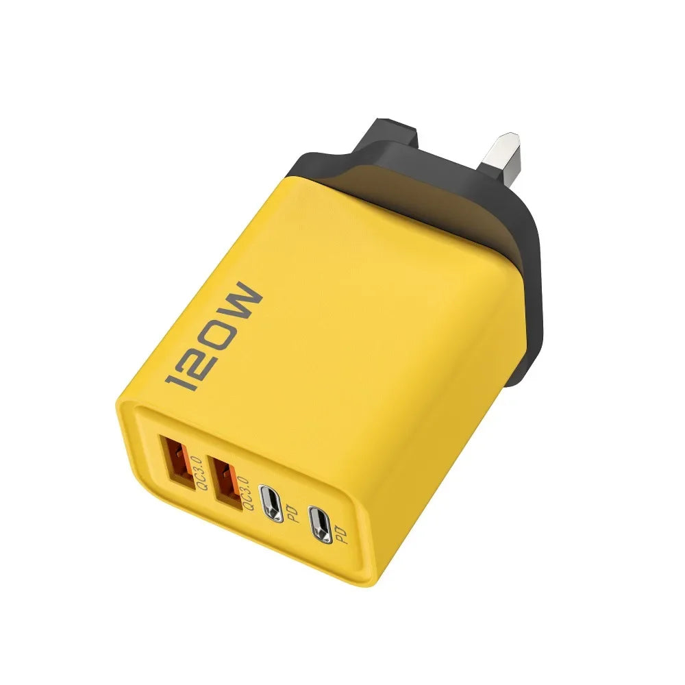 120W 4-Port USB-C Fast Charger — Charge 4 Devices at Once
