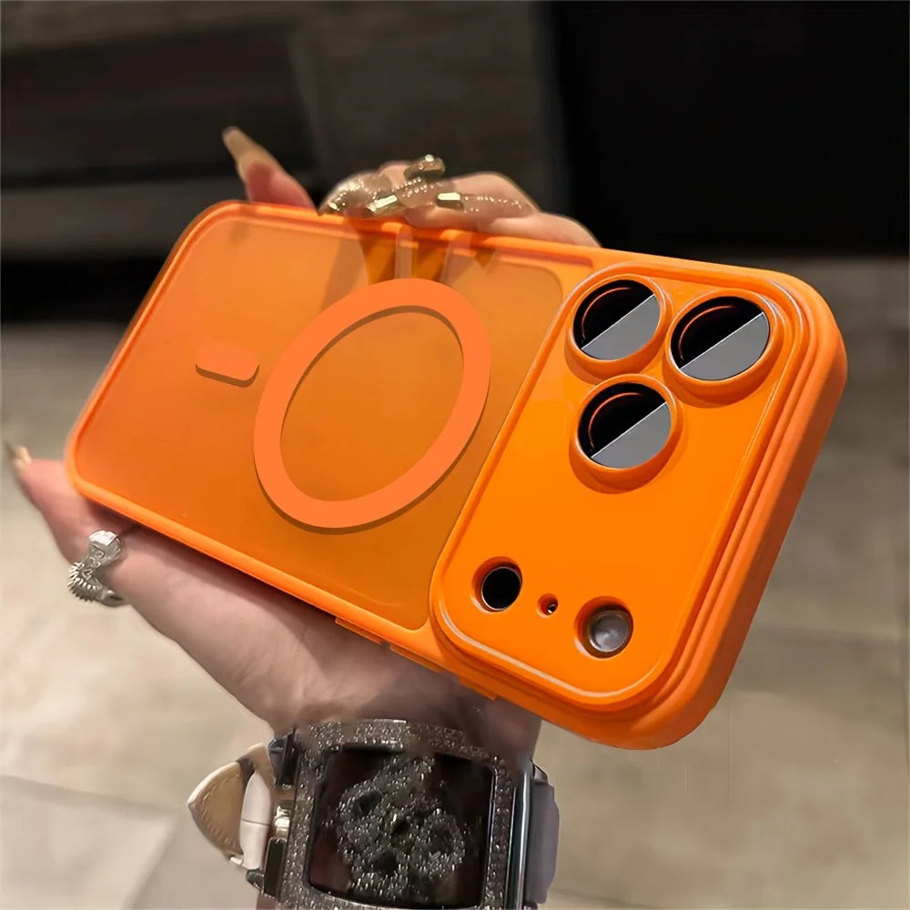 Matte Translucent MagSafe iPhone Case — Shockproof with Luxury Frosted Finish