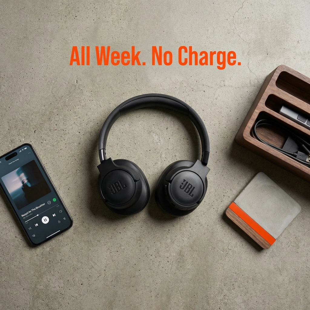 JBL Tune 720BT Wireless Over-Ear Headphones – 76H Battery, Bluetooth 5.3, Foldable