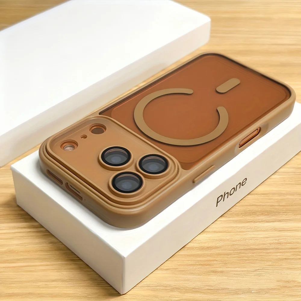 Matte Translucent MagSafe iPhone Case — Shockproof with Luxury Frosted Finish