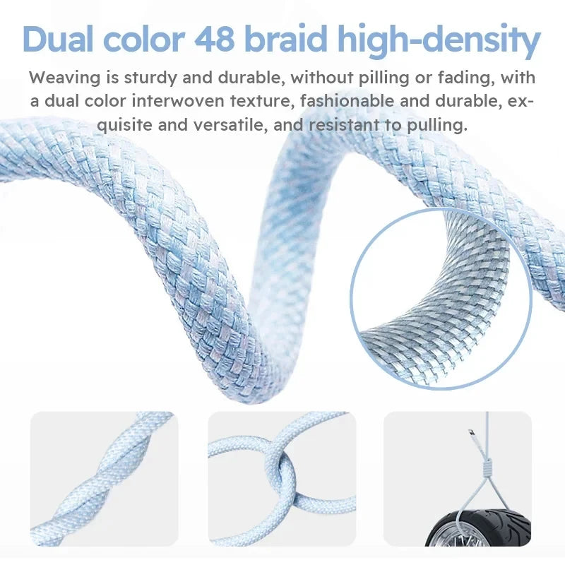 35W USB-C to Lightning Fast Charge Cable | Nylon Braided | iPhone & iPad