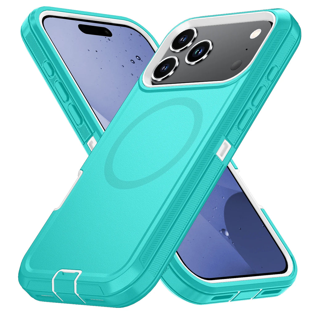 MagSafe Armor Shockproof Case — iPhone 11 to 17 Series (Air, Plus, Pro, Pro Max)