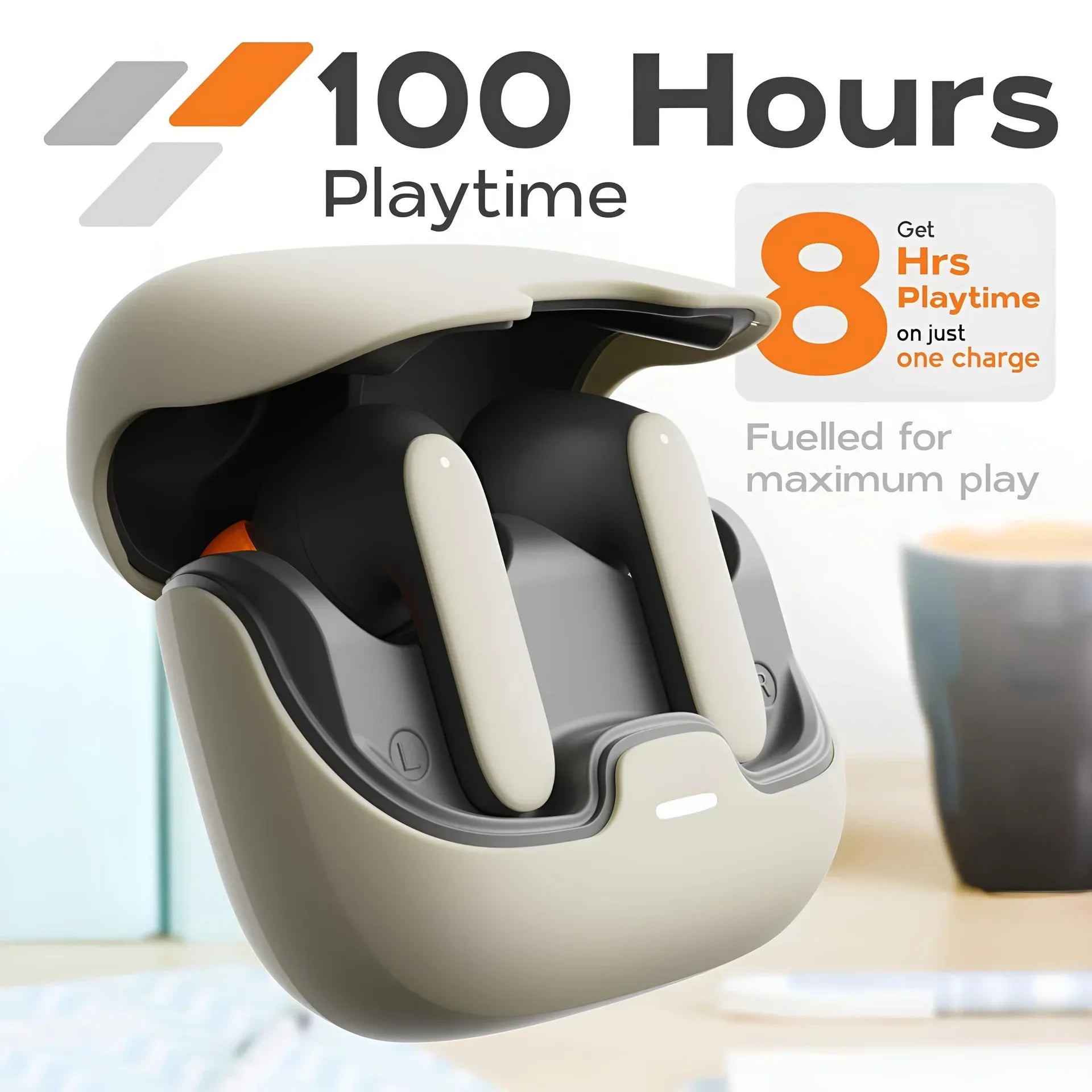 Bluetooth 5.4 TWS Earphones – Ultra-Low Latency, ENC Dual Mic, 40H Battery