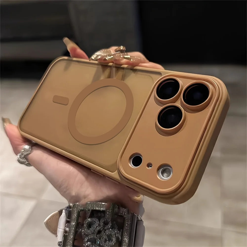 Matte Translucent MagSafe iPhone Case — Shockproof with Luxury Frosted Finish