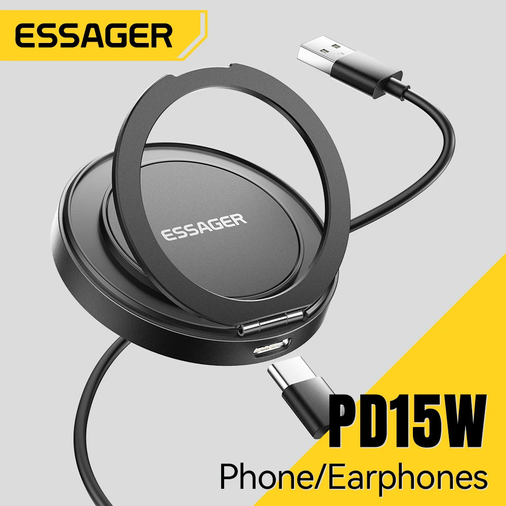 Essager 15W Magnetic Wireless Charger — iPhone 16/15/14/13 & AirPods