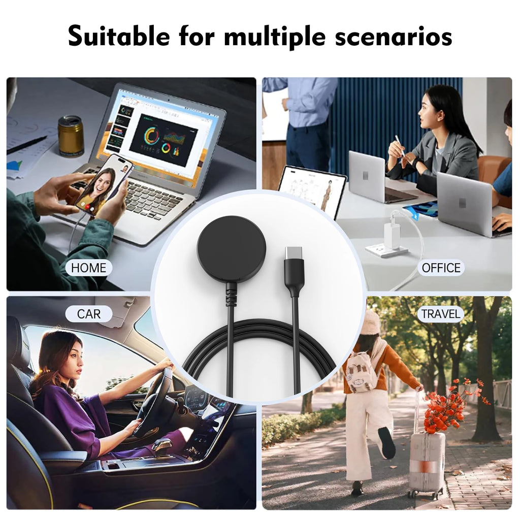 Samsung Galaxy Watch Magnetic Wireless Charger — USB-A & USB-C