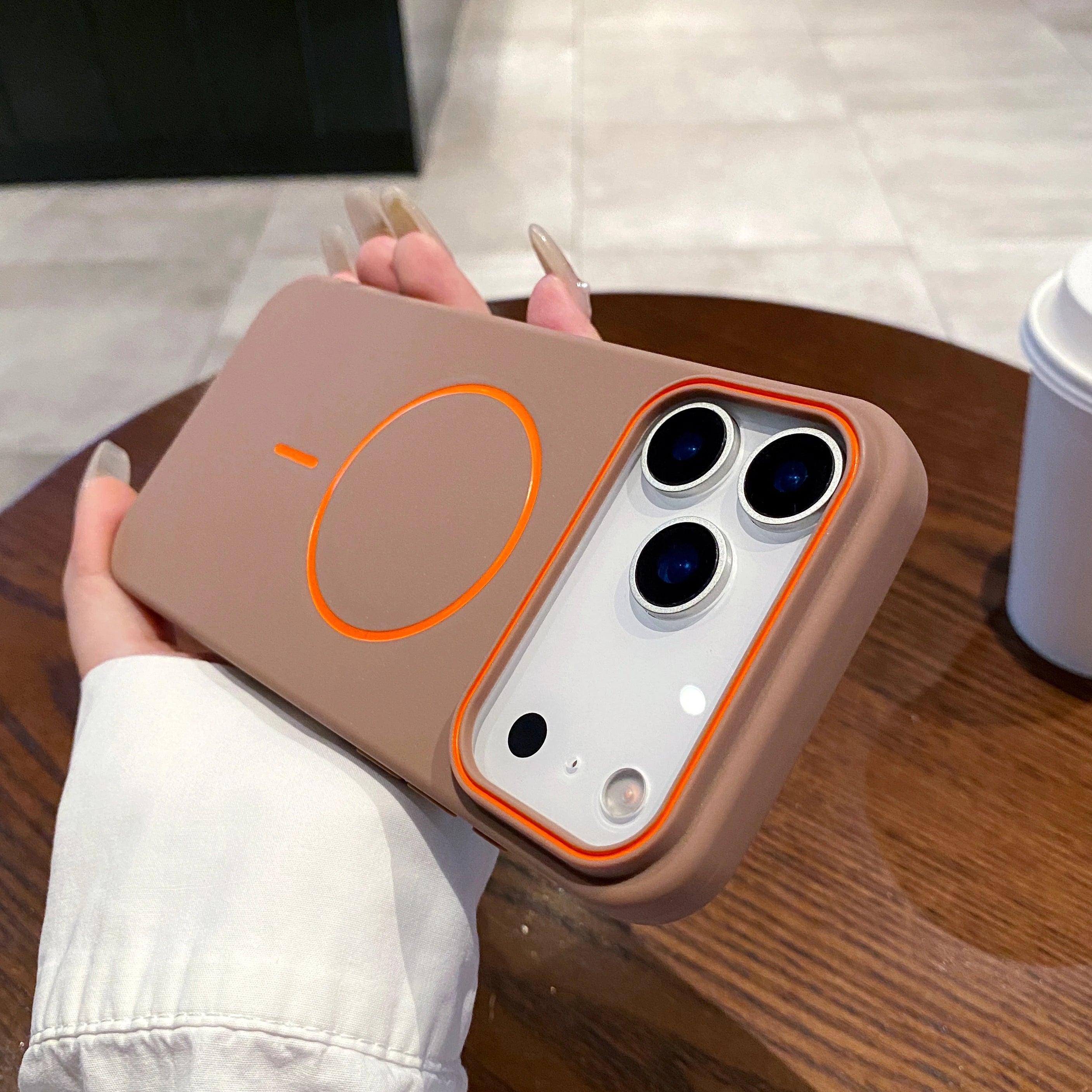 Slim Magnetic Matte iPhone Case — MagSafe Compatible Soft Cover