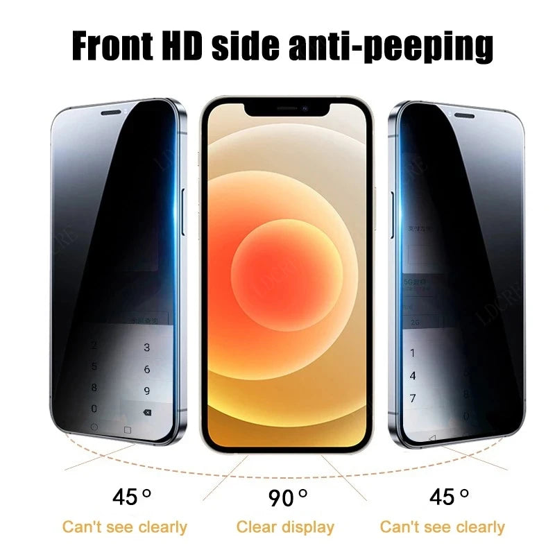 Samsung Galaxy A12 Screen Protector – 9H Tempered Glass, Anti-Spy Privacy, 4-Pack