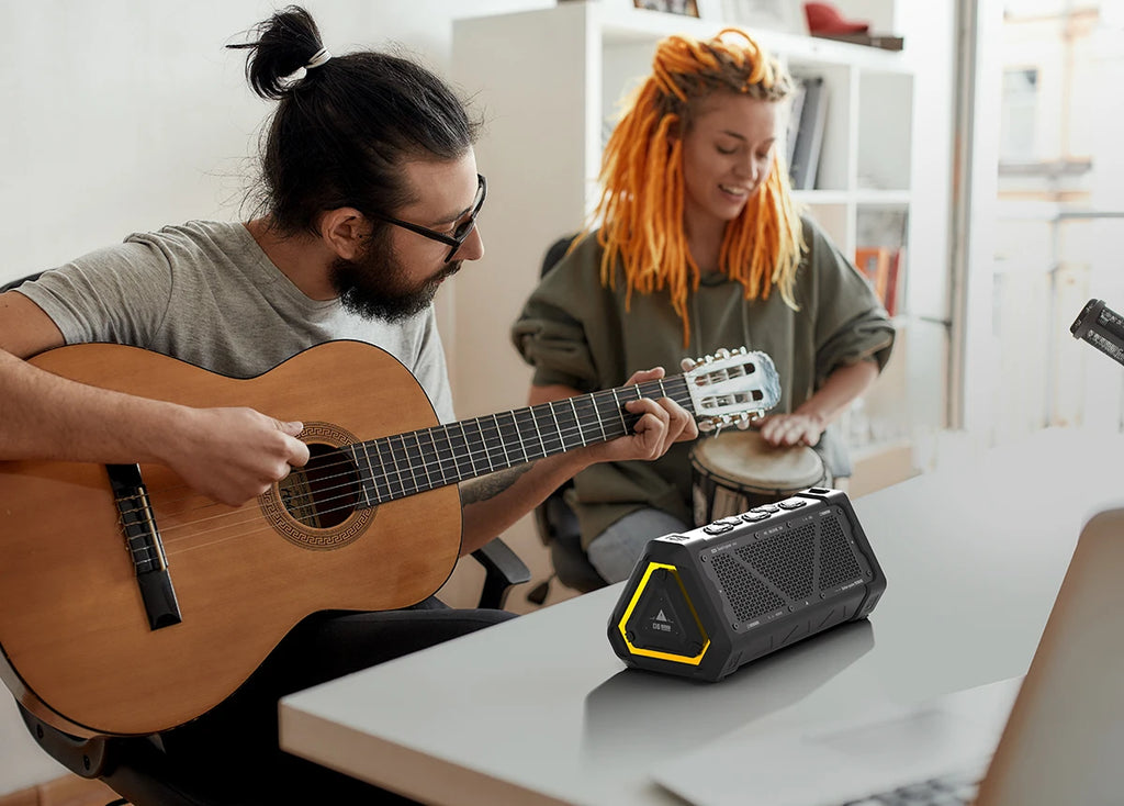 40W Outdoor Bluetooth Speaker – IPX7 Waterproof, RGB Lights, TWS, Micro SD, 12H Playtime