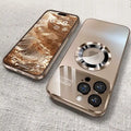 Luxury MagSafe Glass Camera iPhone Case | Magnetic Wireless Charging Cover