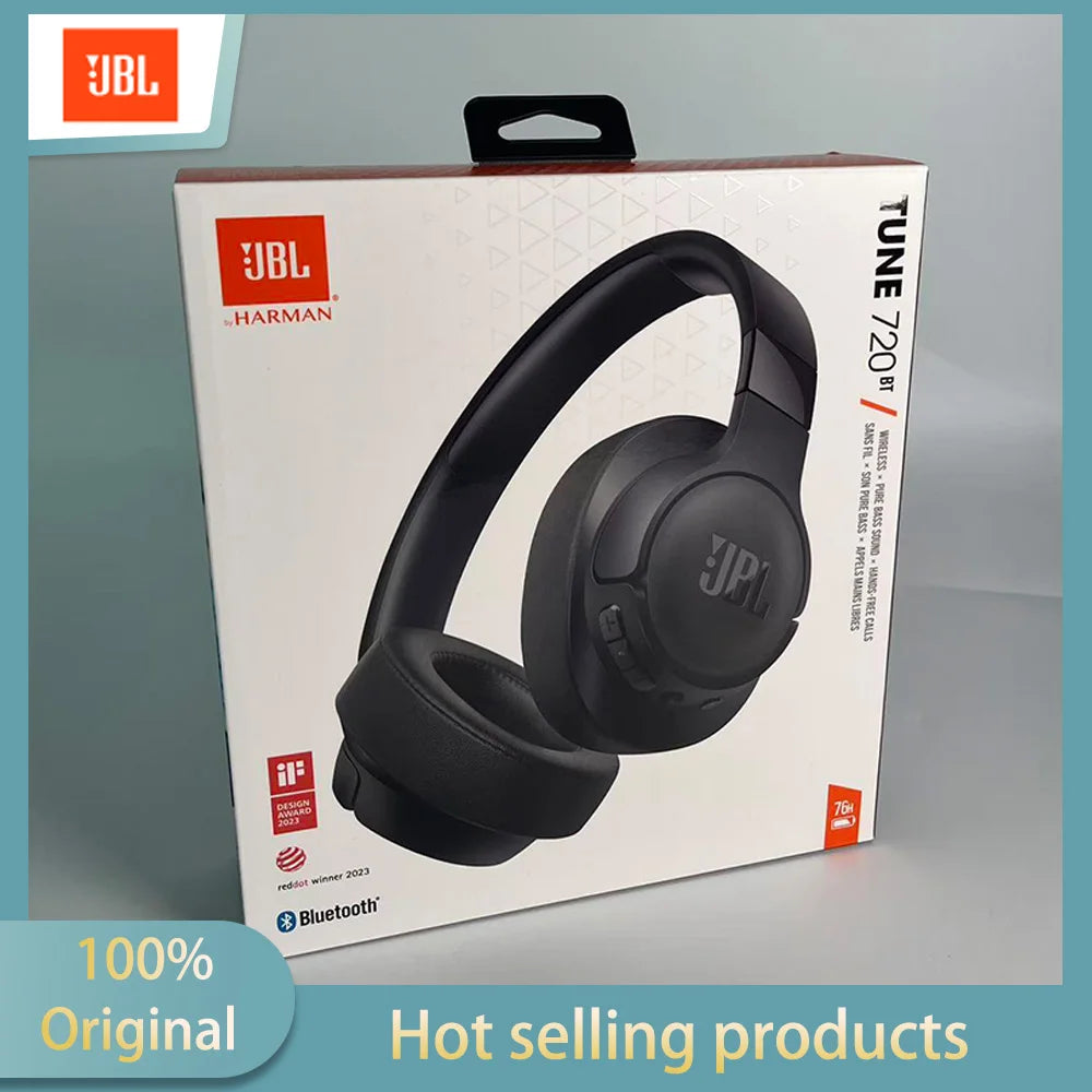 JBL Tune 720BT Wireless Over-Ear Headphones – 76H Battery, Bluetooth 5.3, Foldable